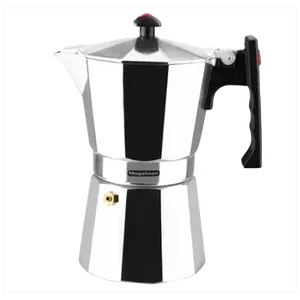 Cafetera Greca Magefesa Colombia Aluminio Plateada 3 a 12 Tazas